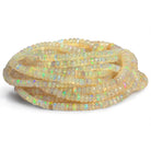 3 - 7mm Golden Ethiopian Opal Faceted Rondelles 16 inch 166 beads AAA - The Bead Traders