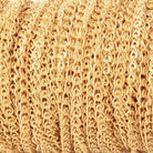 3 Feet - 3mm 22kt Gold plated Loop Link Chain - The Bead Traders