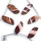 30x12mm Jasper Tapered Rectangle Focals 2 Beads - The Bead Traders