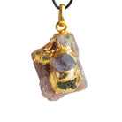 30x17mm Double Leafed Tourmaline with Peridot & Tourmaline Pendant 1 Bead - The Bead Traders