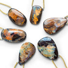 30x18mm Australian Boulder Opal Nugget Focal 1 Bead - The Bead Traders
