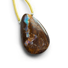 30x20mm Australian Boulder Opal Nugget Focal 1 Bead - The Bead Traders