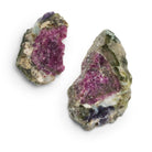 30x21mm Watermelon Tourmaline Slice Beads - Set of 2 - The Bead Traders