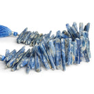 30x5mm Kyanite Natural Crystals 7.5 inch 50 beads - The Bead Traders