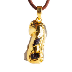 Double Leafed Gemstone Pendants Collection