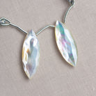 34x10mm Mother of Pearl Marquise Focals Set of 2 Beads - The Bead Traders