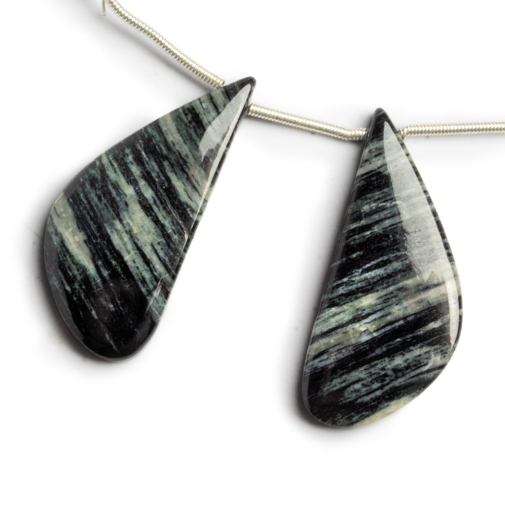 34x16mm Jasper Wing Focals Set of 2 Beads - The Bead Traders