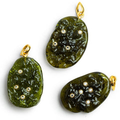 Moldavite Beads