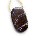 34x22mm Australian Boulder Opal Nugget Focal 1 Bead - The Bead Traders