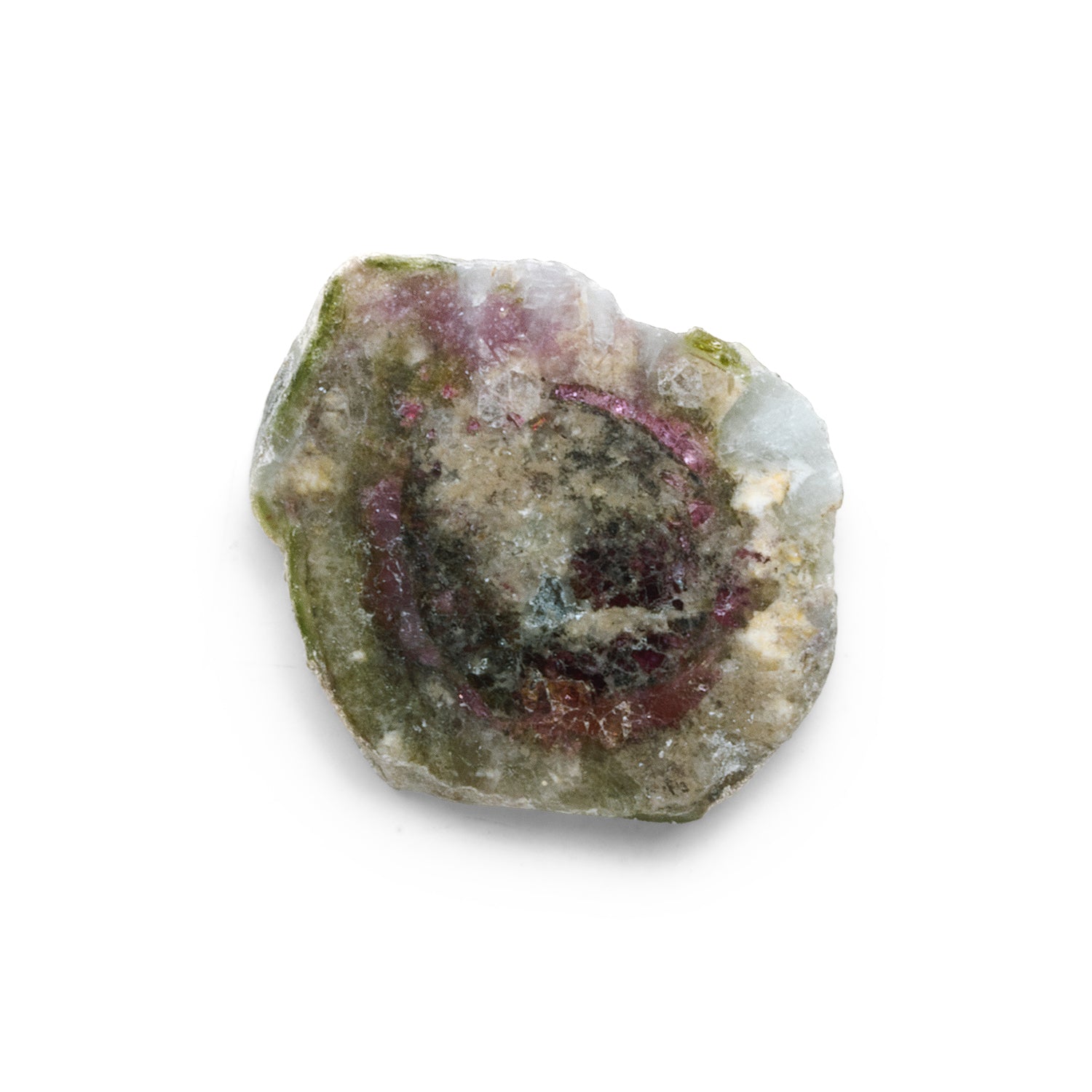 34x29mm Watermelon Tourmaline Slice Bead - The Bead Traders