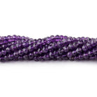 3.5 - 4mm Amethyst Handcut Faceted Rondelle Beads 13 inches 100 beads - The Bead Traders
