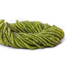 3.5 - 4mm Idocrase Faceted Rondelles 13.5 inch 159 pieces - The Bead Traders
