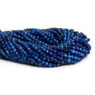 3.5 - 4mm Kyanite Microfaceted Rounds 12 inch 80 beads - The Bead Traders