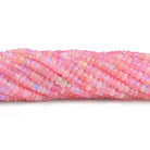 3.5 - 4mm Light Pink Ethiopian Opal Faceted Rondelles 16 inch 165 beads - The Bead Traders