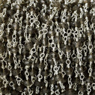3.5-4mm Smoky Quartz Faceted Rondelle Silver Chain 40 beads - The Bead Traders