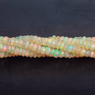 3.5 - 5.5mm Ethiopian Opal Faceted Rondelles 18 inch 180 beads - The Bead Traders