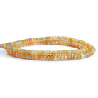 3.5 - 5mm Ethiopian Opal Faceted Rondelles 16 inch 150 beads - The Bead Traders