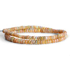 3.5 - 6.5mm Ethiopian Opal Faceted Rondelles 16 inch 140 beads - The Bead Traders