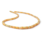 3.5 - 6.5mm Golden Ethiopian Opal Faceted Rondelles 18 inch 184 Beads AAA - The Bead Traders