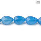 Blue Chalcedony Faceted Teardrop beads for sale