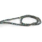 3.5mm Labradorite Handcut Rounds 12 inch 100 beads - The Bead Traders