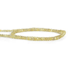 3.5mm Lemon Quartz Faceted Rondelles 14 inch 150 beads - The Bead Traders