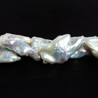 35x26mm Off White Souffle Pearls 16 inch 12 beads - The Bead Traders