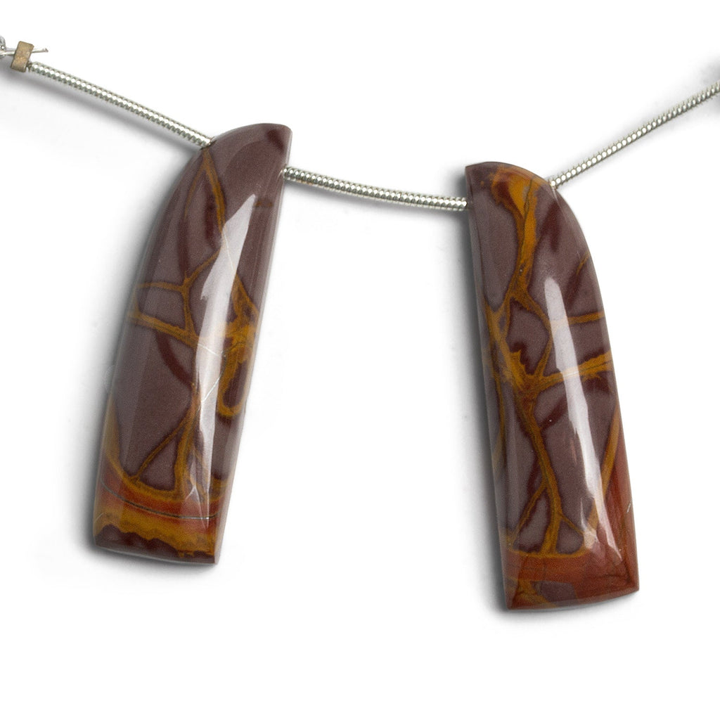 37x11mm Jasper Wing Focals Set of 2 Beads - The Bead Traders