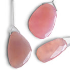 37x30mm Pink Chalcedony Faceted Nugget Focal 1 Bead - The Bead Traders