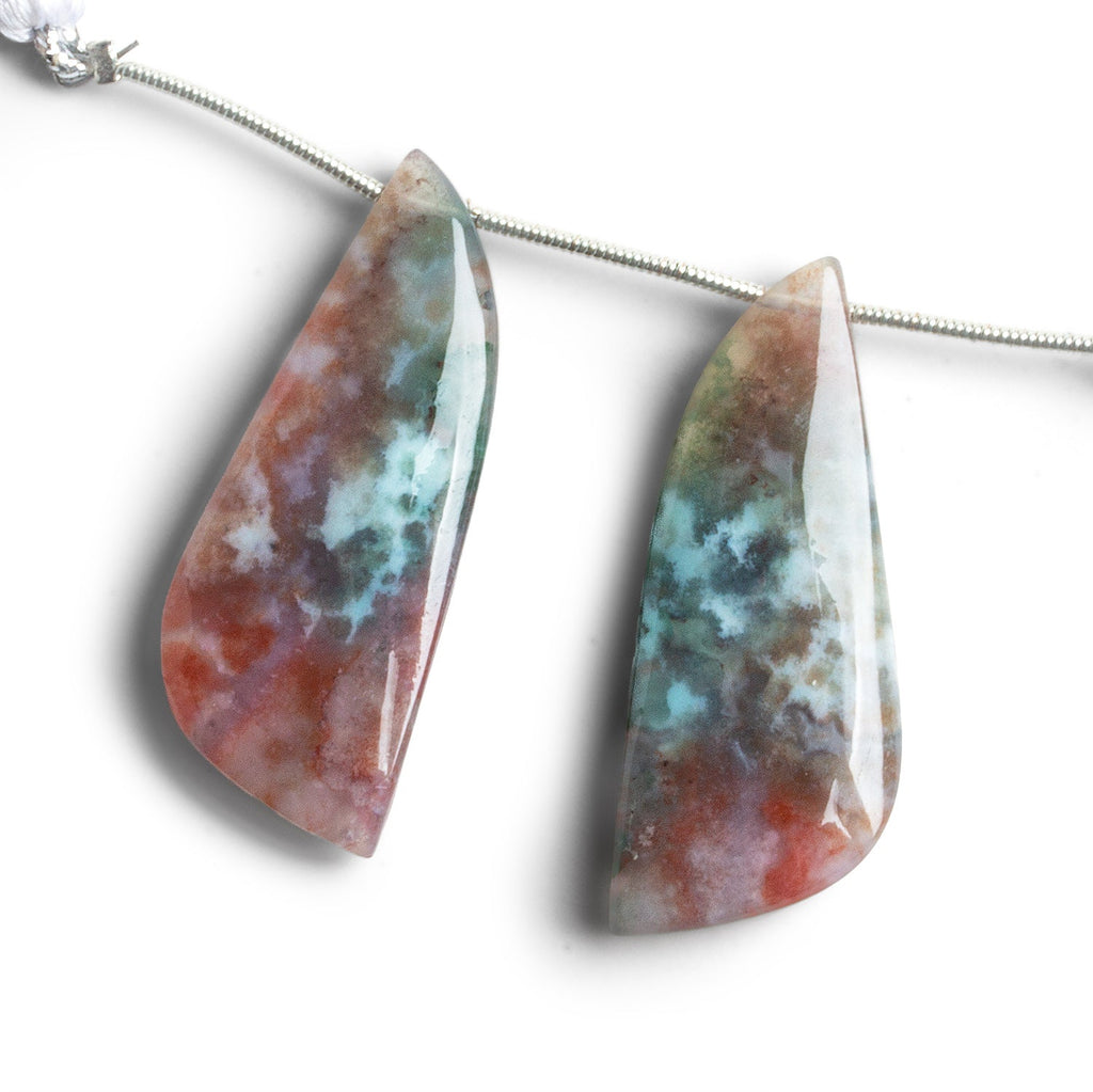 39x15mm Jasper Wing Focals Set of 2 Beads - The Bead Traders