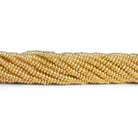 3mm 22kt Gold plated Copper Plain Discs 8 inch 128 beads - The Bead Traders