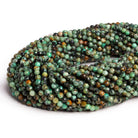 3mm African Turquoise Jasper Microfaceted Rounds 12 inch 100 beads - The Bead Traders