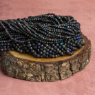 3mm Australian Boulder Opal Faceted Rounds 12 inch 101 beads - The Bead Traders