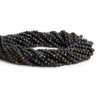 3mm Australian Boulder Opal Faceted Rounds 12 inch 101 beads - The Bead Traders