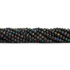 3mm Australian Boulder Opal Faceted Rounds 12 inch 101 beads - The Bead Traders