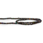 3mm Australian Boulder Opal Faceted Rounds 12 inch 101 beads - The Bead Traders