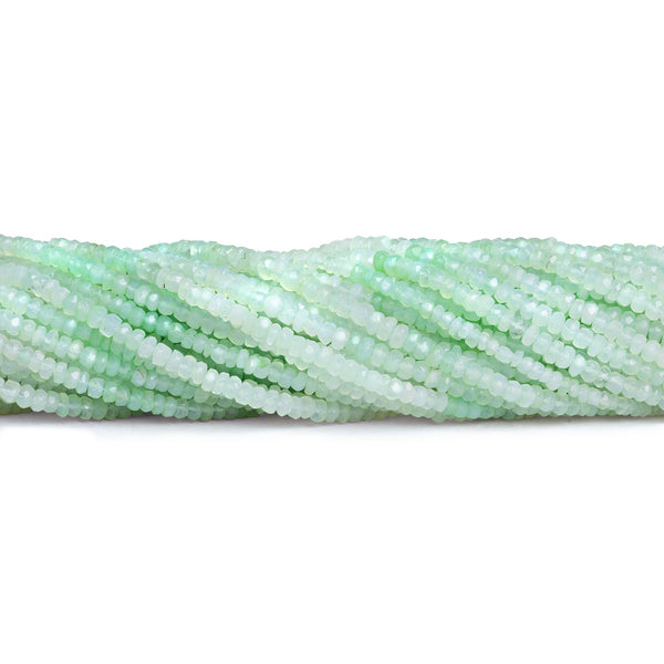 3mm Blue Peruvian Opal Faceted Rondelles 16 inch 210 beads