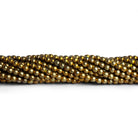 3mm Brass Barrel Rounds - Set of 4 Strands - The Bead Traders
