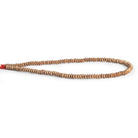 3mm Brushed Raw Copper Discs 8 inch 123 beads - The Bead Traders