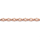3mm Copper Fancy Cross Link Chain 3 Feet - The Bead Traders