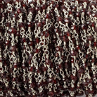 3mm Garnet Faceted Rondelle Silver Chain 40 beads - The Bead Traders