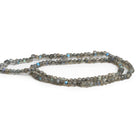 3mm Labradorite Handcut Rondelles 12 inch 140 beads - The Bead Traders