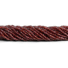 3mm Mozambique Garnet Handcut Rounds 12 inch 150 beads - The Bead Traders