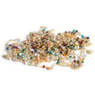 3mm Multigemstone Rondelle Vermeil Chain - The Bead Traders