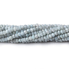 3mm Mystic Blue Rainbow Moonstone Rondelles 16 inch 142 beads - The Bead Traders