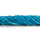 3mm Neon Apatite Faceted Rondelles 14 inch 210 beads - The Bead Traders