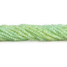 3mm Prehnite Faceted Rondelles 12 inch 160 beads - The Bead Traders