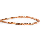 3mm Rose Gold Plated Copper Faceted Nuggets 8 inch 65 beads - The Bead Traders
