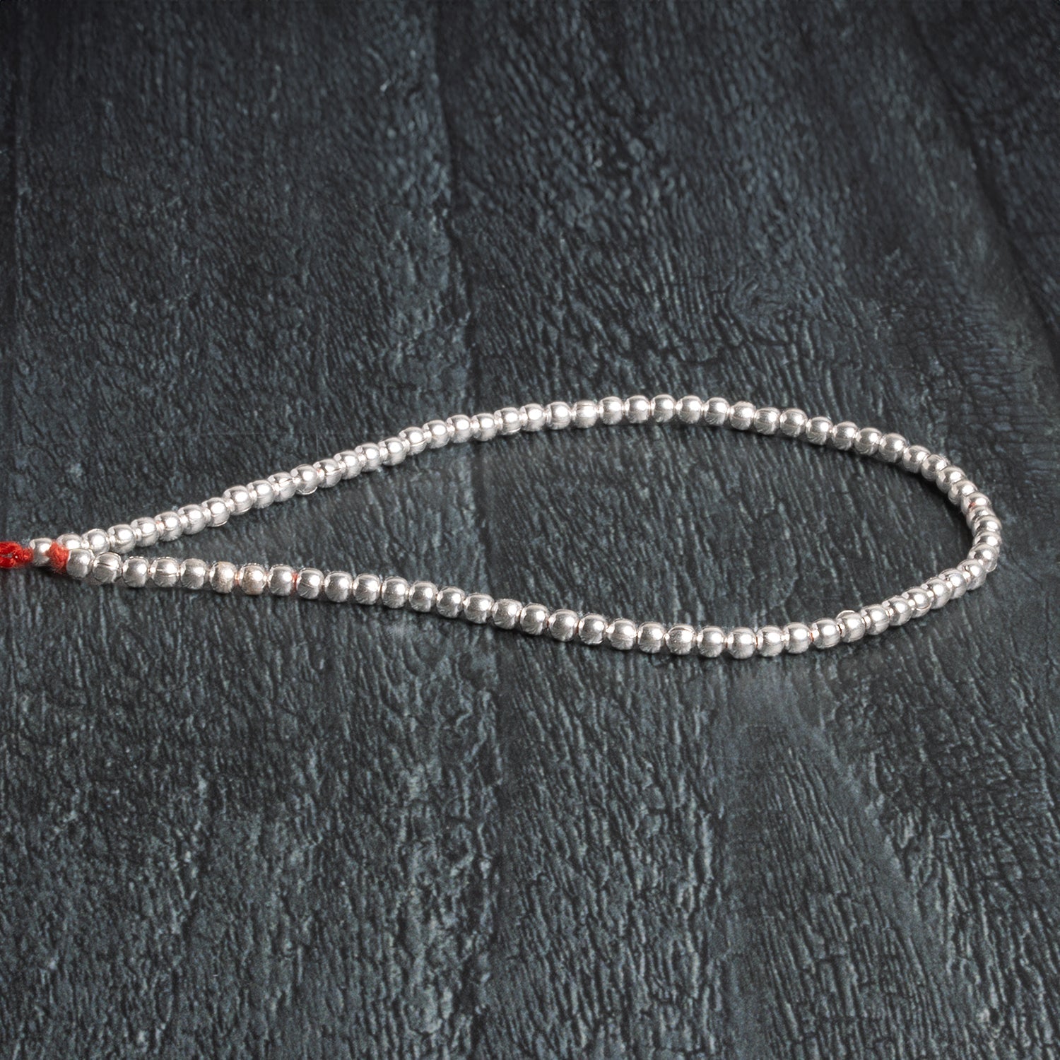 3mm Sterling Silver Plated Copper Rounds 8 inch 69 beads - The Bead Traders