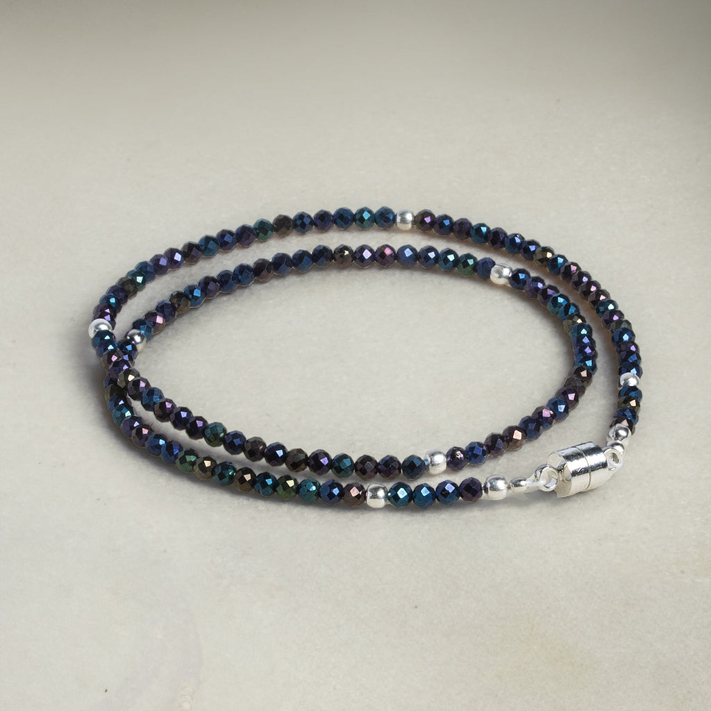 3mm Sterling Silver Plated Copper Rounds 8 inch 69 beads - The Bead Traders